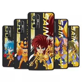 Case For Xiaomi Redmi Note 11 10 Pro 12 10S 11S 9 9S 8 8T 7 K40 9A 9C 9T 10C K50 9i Soft Funda Phone Cover Saint Seiya Anime Sac Redmi K50 Gaming