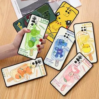 Case For Xiaomi Redmi Note 11 9S 10 9 8 7 9A 9C 9i K40 8T 10C 9T K50 Silicone Phone Shell Pkemon Redmi Note 10 Pro