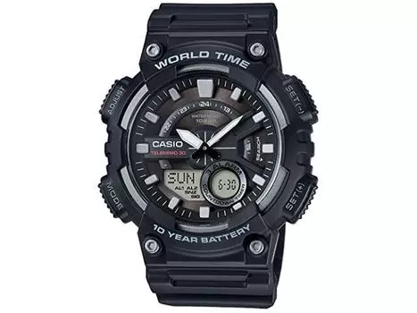 CASIO 2017 Standard AEQ-110W-1AJF Мужские Часы Черный Полимер НОВИНКА из Японии