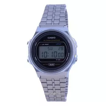 Casio A171 Vintage Stainless Steel Resin Digital A171WE-1A A171WE-1 Часы унисекс чёрный