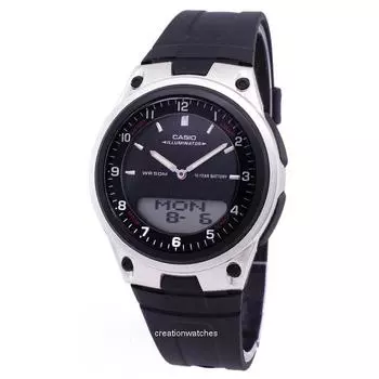 Casio Analog Digital Telememo Illuminator AW-80-1AVDF AW-80-1AV Мужские часы чёрный