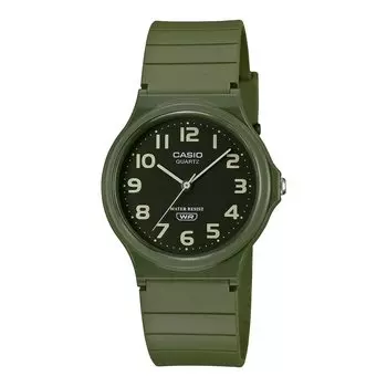 [Casio] Аналоговые часы CASIO Chipkashi Дешевые Casio MQ-24UC-3B Уретановый ремень Унисекс Матовый зеленый Overseas Модель [Товар]