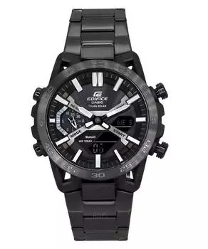 Casio Аналоговые цифровые часы Edifice Sospensione для смартфона Tough Solar ECB-2000DC-1B 100M Мужские часы