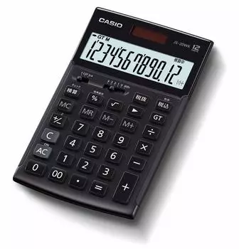 Casio Authentic Practical Calculator 12 Digit Calculation Function Green Purchasing Law Compliant Just Type Black JS-20WK-MBK-N