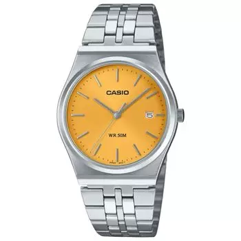 Casio B145D Minimalist Watch, Yellow, 40mm,