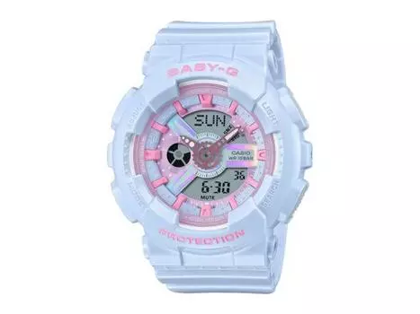 CASIO Baby-G BA-110FH-2AJF Woman s Wrist Watch Blue Analog & Digital Resin NEW