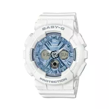 CASIO Baby-G Baby G Watch Ladies Analog Digital Ana-Digi Basic Model White BA-130-7A2
