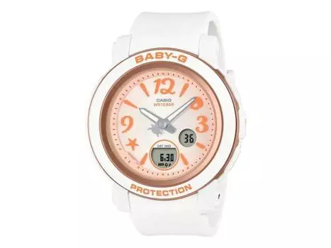 Casio Baby-G BGA-290US-4AJF Тропическая серия Цвета Женский Белый Аналоговый и Цифровой