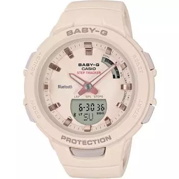 CASIO Baby-G BSA-B100-4A1JF [G-SQUAD Steptracker Bluetooth 2018SS 2H Combination Pink] Круглые часы