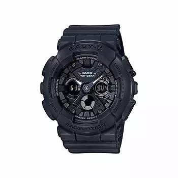 CASIO BABY-G Casio Baby G BA-130-1A Часы женские детские детские для девочек Ana-Digi водонепроницаемые черные полностью черные