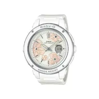 CASIO Baby G Floral Dial Series BGA 150FL 7AJF Белый