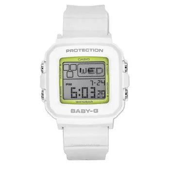 Casio Baby-G Plus Digital 30th Anniversary White Resin Remezzo Quartz BGD-10K-7 100M женские часы со специальным держателем зелёный