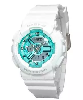 Casio Baby-G Seasonal Collection 2023 Аналоговые цифровые кварцевые женские часы с зеленым циферблатом BA-110XWS-7A 100M