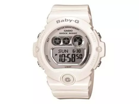 Casio Baby-G Watch BG-6900-7JF White Stop Watch Auto Start Rubber Band NEW