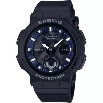 CASIO BGA 250 1AJF BABY G Серия Beach Explorer Beach Traveler с неоновой подсветкой, черный