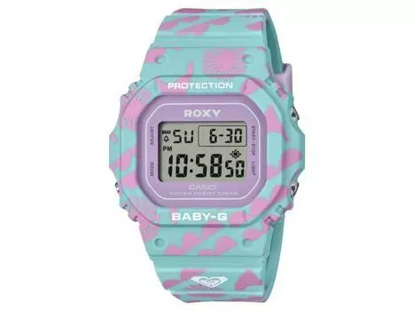Casio BGD-565RX-2JR BABY-G ROXY модель для совместной работы Biomass Plastics GreenxPink