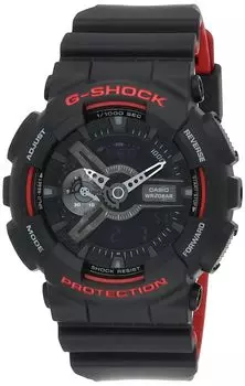 Casio Black Analog Digital Sports Quartz Casio Overseas Shipping Men s - G-Shock GA-110HR-1A чёрный
