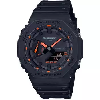 Casio Black Resin Digital Quartz один размер подходит GA-2100-1A4ER Uniwatch, черный, все, GA-2100-1A4ER чёрный