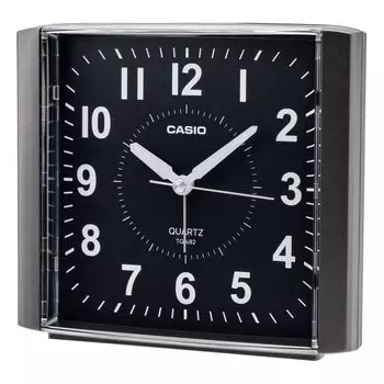 Casio Будильник Настольные часы Черный Аналоговый Светильник С Подзарядкой Простой TQ-482-1JF