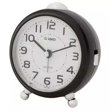 Casio Будильник настольные часы темно-коричневые коричневые аналоговые маленькие с функцией повтора сигнала TQ-149-5JF