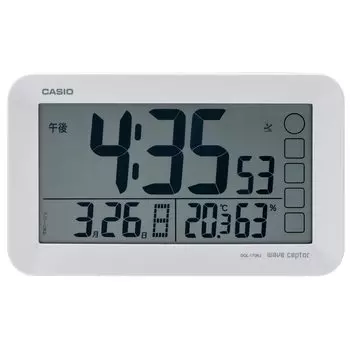Casio Будильник радио белый автоматическая подсветка цифровой повтор со светом DQL-170NJ-7JF