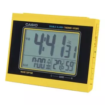 CASIO Будильник Радио Цифровой Двойной Будильник Температура Влажность Календарь Дисплей Желтый DQD-5000J-9JF