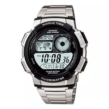 CASIO Casio AE-1000WD-1A AE1000WD-1A спортивные часы мирового времени с металлическим ремешком мужские наручные часы [Товар]