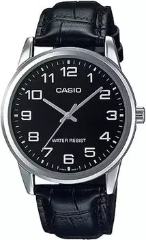 [Casio] CASIO Analog Quartz Men s Watch MTP-V001L-1B Simple Package Without Cosmetic Box Silver x Black Overseas Model [Parallel Import]