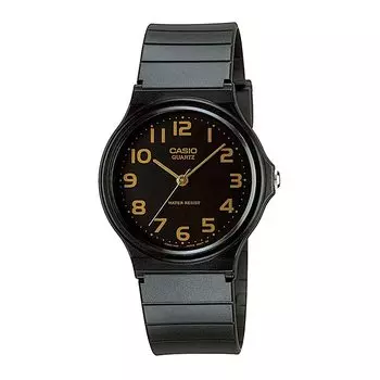 [Casio] CASIO Analog Watch Chipkashi Cheap Casio MQ-24-1B2L Urethane Belt Unisex Black x Gold Arabia Overseas Model [Parallel Import]