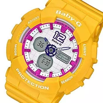 Casio CASIO Baby G BABY-G женские часы BA-120-9B оранжевые