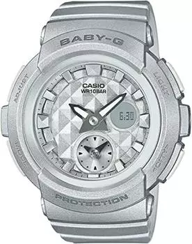 [Casio] CASIO Baby-G Studs Dial Series Women s Girls Watch BGA-195-8A Silver Metallic Overseas Model [Item]
