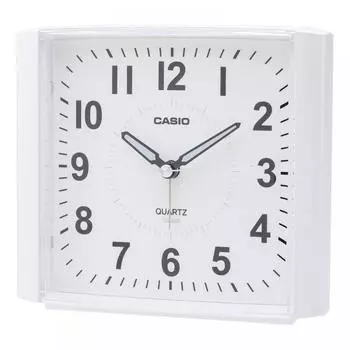 Casio Casio Будильник белый аналоговый стандартный с подсветкой Snooze Tq 482 7 Jf