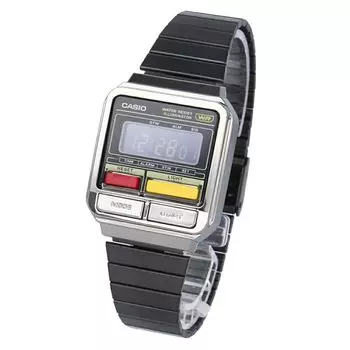 CASIO casio casio стандартные дешевые casio Chipkashi CLASSIC часы мужские женские металлические серые черные A120WEGG-1B [товар]