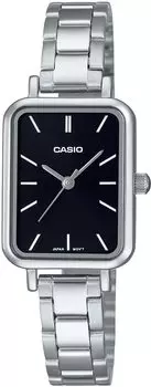 CASIO Casio Casio Стандартные дешевые часы Casio Chipkashi женские латунные металлические серебристые черные LTP-V009D-1E [Товар]