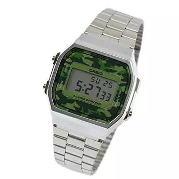 CASIO Casio часы унисекс цифровые повседневные Chipkashi дешевые Casio камуфляжный узор A168WEC-3EF