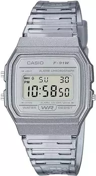 [Casio] CASIO цифровые часы кварцевые F-91WS-8 унисекс дешевые Casio прозрачные серые [параллельный импорт]