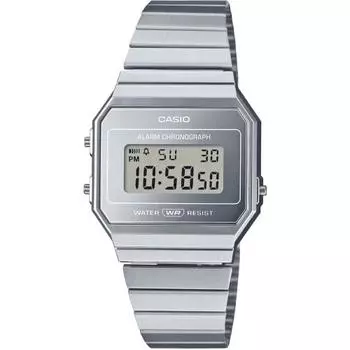 Casio CASIO цифровые часы винтажной серии A700WEV-7A мужские женские серебряные Overseas модель