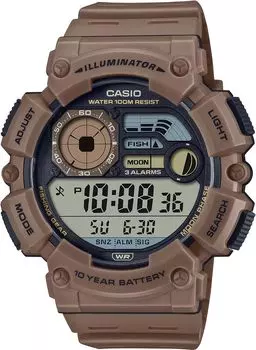 [Casio] CASIO Digital Men s Watch with Fishing Data & Moon Data Display Function WS-1500H-5AV Brown Overseas Model [Goods]