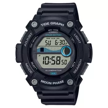 [Casio] CASIO Digital Men s Watch with Tide Graph & Moon Data Display Function WS-1300 Series Overseas Model (Black WS-1300H-1AV) [Parallel Import]