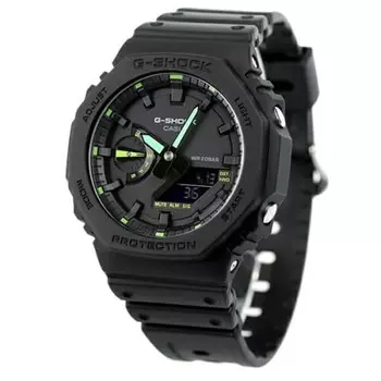 Casio CASIO G-SHOCK Аналоговые цифровые мужские часы серии 2100 с черным кварцевым циферблатом GA-2100-1A3DR
