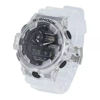 Casio Casio G-SHOCK G-Shock часы мужские водонепроницаемые Ana-Digi прозрачный скелетон GA-700SKE-7A