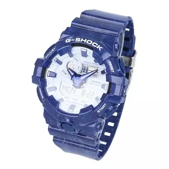 CASIO Casio G-SHOCK G-Shock GA-700 SERIES Часы мужские водонепроницаемые кварцевые Ana-Digi синие GA-700BWP-2A [Товар]
