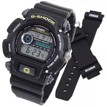 Casio CASIO G-SHOCK G-Shock men s watch DW-9052-1B original belt set