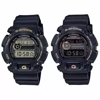 [Casio] CASIO G-Shock G-Shock Pair Watch Set of 2 Same Size Digital Rose Gold Gold Black 20 ATM Water Resistant DW-9052GBX-1A4DW-9052GBX-1A9 Watch