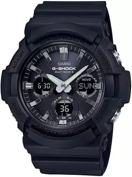 CASIO Casio/G-SHOCK GAW-100B-1A Radio Solar Tough Solar Watch Men s Waterproof Black Ana-Digi Basic