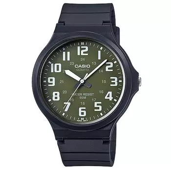 Casio CASIO кварцевые часы унисекс MW-240-3BV Зеленые/Белые [предмет]