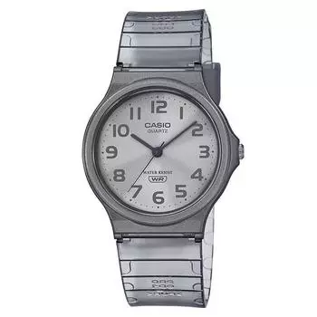 CASIO Casio MQ-24S-8B Общие прозрачные прозрачные часы для экзамена на учебу в колледже для студентов