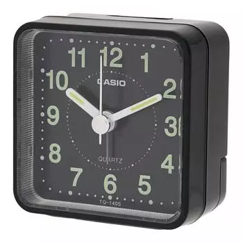 Настольные часы CASIO кварцевые часы черные TQ-140S-1JF