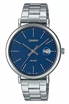 [Casio] CASIO Quartz Men s Watch MTP-E175D-2EV Navy Dial Metal Band