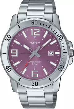 [Casio] CASIO Standard Analog Quartz Men s Watch MTP-VD01D-6BV Metal Band Purple